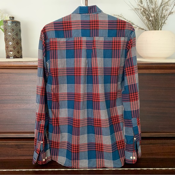 Barbour Men's Tailored Fit, Check Print, Button Down Shirt, Size Medium - Picture 6 of 12